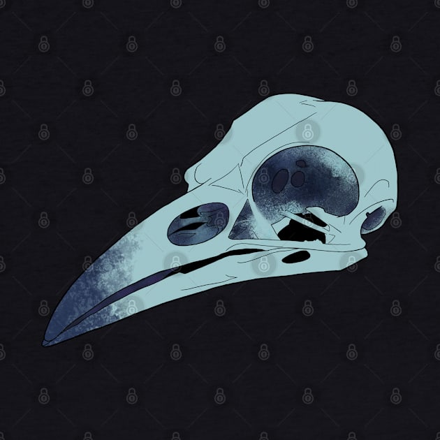 Raven Skull by theartfulscientist